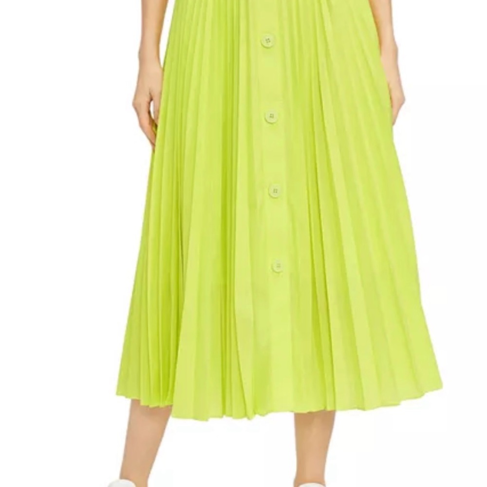 Ted Baker Bright Green A-Line Skirt